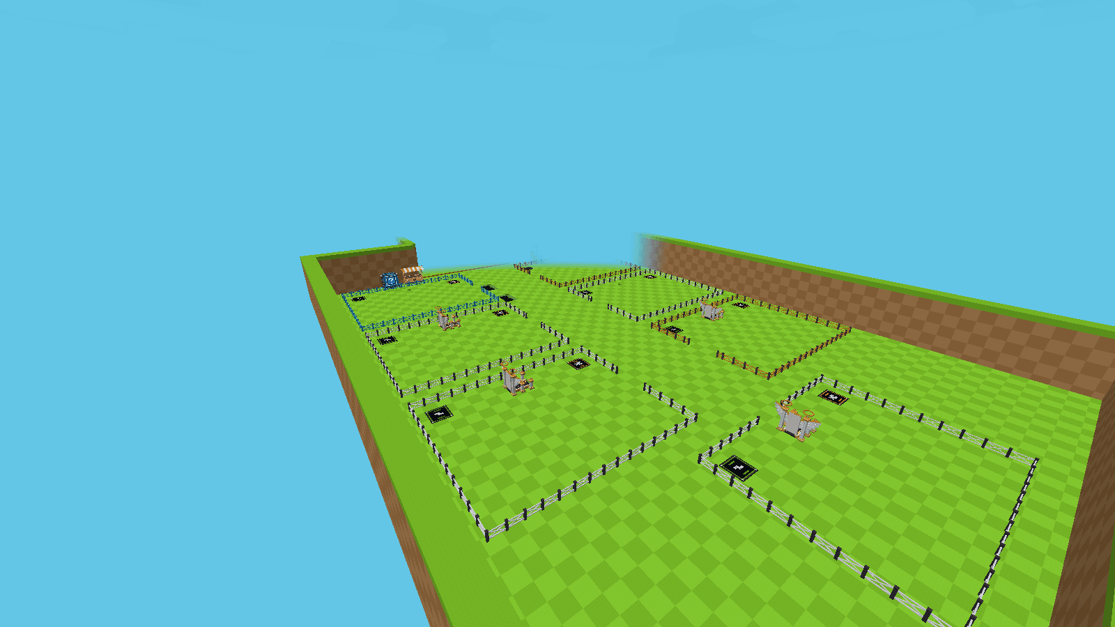 Steal an Egg Minecraft map: the central hub and the seven rival bases